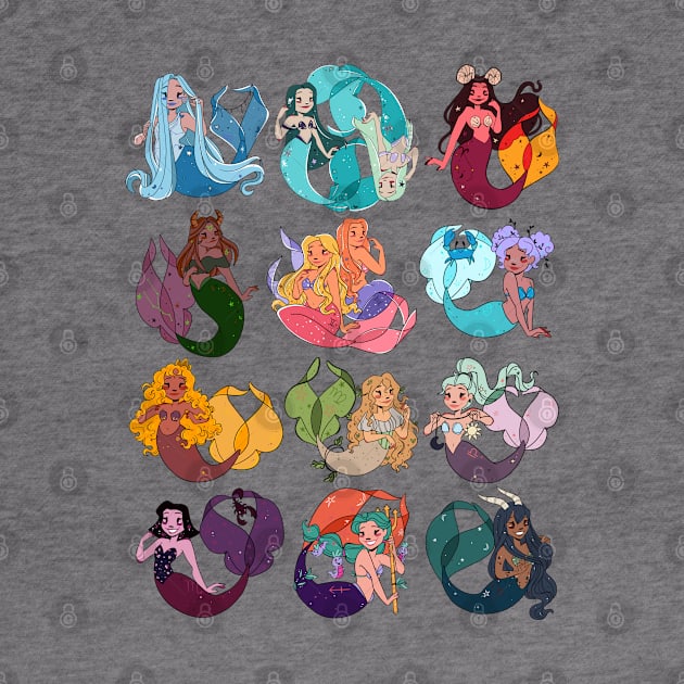 Zodiac Mermaids by Maxineart